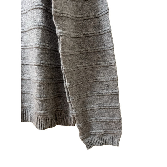 Quinn Mens Wool Cashmere Crew Neck Sweater Size XXL Gray Quiet Luxury Preppy NWT - Picture 4 of 7
